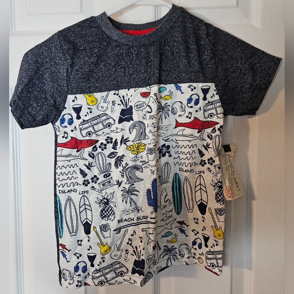 Free People Surf Tshirt.  NWT.  Boys Size 6.